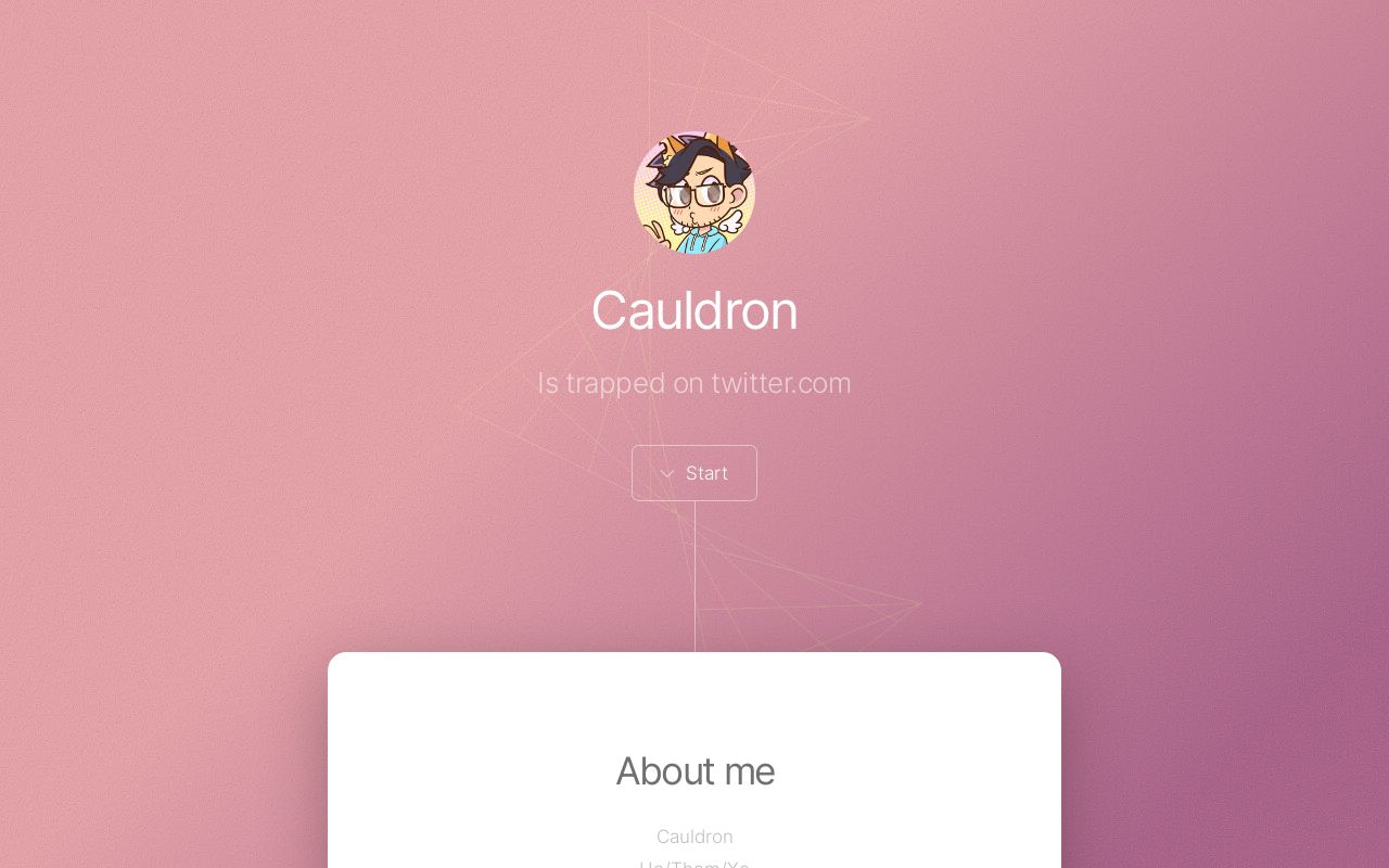 Carrd profile picture for @cauldron
